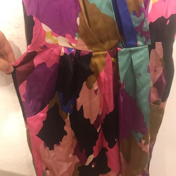 COREY LYNN CALTER silk multi color print shift XS - Picture 4 of 6